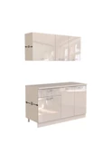 Tdesigno Esin Hazır Mutfak Dolabı 140 Cm -tezgah Dahil Değil- Parlak Beyaz - 4