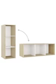 Tdesigno Tdesıgno Dilha -kitaplık-ofis Dolabı - Beyaz 6 Raflı 90 cm - 3