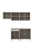 Tdesigno Ceviz Miray Hazır Mutfak Dolabı 200 cm - 5