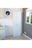 Tdesigno Mez Çok Amaçlı Dolap,5 Raflı, 2 Kapaklı Mutfak Dolabı Kiler Dolabı Banyo Dolabı - 4