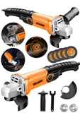 Dragro Alman 4000 Watt Devir Ayarli  Çift Metal Dişli Şanzuman Demir Metal Kesme Taşlama Makinesi 125 Mm - 1