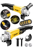 Dragro Alman 4000 Watt Devir Ayarli  Çift Metal Dişli Şanzuman Demir Metal Kesme Taşlama Makinesi 125 Mm - 1