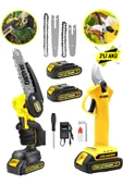 Dragro Alman Pro 2li Set 598 Vf 20 Ah Çift Akülü Çelik Şanzuman Şarjlı Dal Ağaç Kesme Bağ Makası 2 Akülü - 2