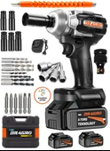 Dragro Alman 598 Vf 20 Ah Kömürsüz Çift Bataryalı Somun Sökme Sıkma Makinesi 32 Parça Full Setli - 1