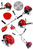 Dragro Alman 20 Hp Yan Tipi Benzinli Motorlu Ot Çalı Tırpanı Çim Biçme Makinesi Tırpan Kırmızı - 1