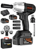 Dragro Alman 450Nm 598 Vf 20 Ah Kömürsüz Çift Bataryalı Somun Sökme Sıkma Makinesi 32 Parça Full Setli - 1