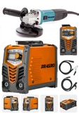 Dragro Germany Technology Çift Kartlı 200 Amper Invertör Kaynak Makinası-turuncu-3000w Taşlama +2li Set - 2