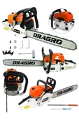 Dragro  Germany Benzinli Testere 9.9 Hp Ağaç Odun Dal Kesme Makinesi Motorlu Testere-drg-9900 - 2