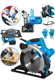 Dragro Alman Pro 4200 Watt Lazerli Bakir Sargili Metal Şanzuman Sunta Kesme Daire Testere Makinesi 185 Mm - 1