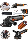 Dragro Alman Pro 4000 W Metal Şanzuman Bakır Sargılı Avuç Içi Taşlama Demir Metal Kesme Makinesi 125 Mm - 1