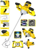 Dragro Alman Pro 3000 Bakir Sargi 6 Kademe Devirli Ayarlı Elektirikli Alçı Boya Ve Harç Karıştırıcı Sarı - 1