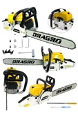 Dragro Germany Benzinli Testere 9.9 Hp Ağaç Odun Dal Kesme Makinesi Motorlu Testere-drg-9900 - 1