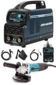 Dragro Germany Technology Çift Kartlı 200 Amper Invertör Kaynak Makinası-lacivert-3000w Taşlama 2li Set - 2