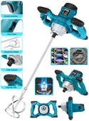 Dragro Alman Pro 3000 Bakir Sargi 6 Kademe Devirli Ayarlı Elektirikli Alçı Boya Ve Harç Karıştırıcı Mavi - 1