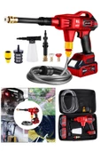 Dragro Alman X-Series 999 Vf 20 Ah 100 Bar Kömürsüz Motor Şarjlı Oto Yıkama Makinesi Çift Akülü - 1