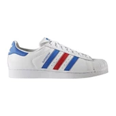 Adidas Superstar White Blue Red thumbnail 1