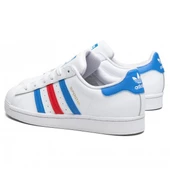 Adidas Superstar White Blue Red thumbnail 2