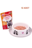 LeöPöld Premium Pouch Yetişkin Kedi Kuzulu Yaş Mama 12 Adet - 3