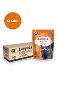 LeöPöld Premium Pouch Yetişkin Kedi Kuzulu Yaş Mama 12 Adet - 1
