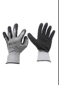 NO:9 BAY-EL EL140-1 GRİ/SİYAH LİKRALI SOFT LATEX KAPLI İŞ ELDİVENİ - 1