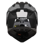 LS2 PIONER 2 HILL MAT SİYAH-BEYAZ KASK - 4