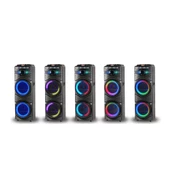 Kablosuz Mikrofonlu FM RGB TWS Çift 12inç Karaoke Bluetooth Hoparlör GD-2016 - 5