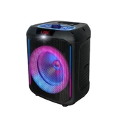 Kablosuz Mikrofonlu FM RGB TWS Çift 8inç Karaoke Bluetooth Taşınabilir Hoparlör GD-907 - 11