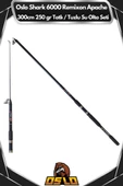 Oslo Shark 6000 Remixon Apache 300cm 250gr Tatlı/Tuzlu Su Olta Seti thumbnail 4