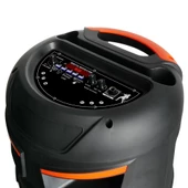 Kablosuz Mikrofonlu FM RGB TWS Çift 8inç Karaoke Bluetooth Hoparlör GD-2809 - 2