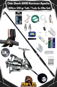 Oslo Shark 6000 Remixon Apache 300cm 250gr Tatlı/Tuzlu Su Olta Seti thumbnail 1