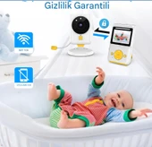 Bebek Monitörü, Kamera ve Sesli, HD Video Bebek Monitörü Ekranlı, Gece Görüşü, Yeni Anneler İçin - 3