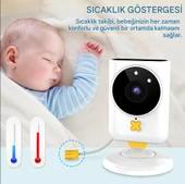 Bebek Monitörü, Kamera ve Sesli, HD Video Bebek Monitörü Ekranlı, Gece Görüşü, Yeni Anneler İçin - 7