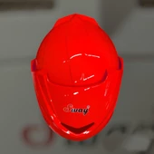 Sway 707 Açık Yarı Camlı Elektrikli Bisiklet Motosiklet Scooter Kaskı XL Beden Kırmızı - 3