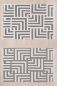 MirCotton Çift Taraflı Pamuklu Modern Desenli Dokuma Kilim Makinede Yıkanabilir - 1