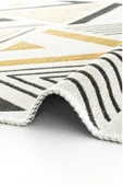 MCN Tekstil Yıkanabilir Çift Taraflı Modern Desenli Dokuma Kilim 'ÜÇGEN' - 5