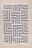 MirCotton Çift Taraflı Pamuklu Modern Desenli Dokuma Kilim Makinede Yıkanabilir - 2