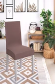 MirCotton Likralı Sandalye Kılıfı BALPETEK * 2 ADET * - 1