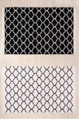MirCotton Çift Taraflı Pamuklu Modern Desenli Dokuma Kilim Makinede Yıkanabilir ' - 1
