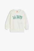 Koton Erkek Bebek Baskılı Uzun Kollu Bisiklet Yaka Pamuklu Sweatshirt - 1