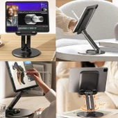 PMR Masa Üstü Metal Tablet Tutucu - 360° Dönebilen Başlık - 3