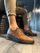 Pabucmarketi Erkek Klasik Ayakkabı Taba (Siyah Taban) - 2