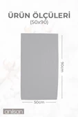 6'lı Gri El Havlusu - 50x90 Cm, 225 Gr, %100 Pamuk, Spa Ve Otel Havlusu - 2