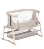 Maxi-Cosi Iora Air Sallanabilen Ahşap Görünümlü Anne Yanı Beşik Beige Eco - 5