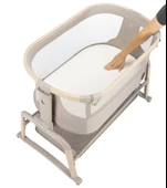 Maxi-Cosi Iora Air Sallanabilen Ahşap Görünümlü Anne Yanı Beşik Beige Eco - 8