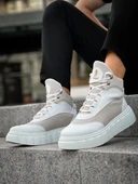 Pabucmarketi Erkek Bot Yüksek Taban Beyaz thumbnail 5