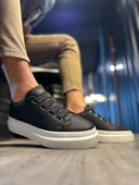 Pabucmarketi Erkek Günlük Ayakkabı Siyah (Beyaz Taban) thumbnail 4