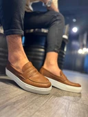 Pabucmarketi Erkek Günlük Klasik Ayakkabı Taba thumbnail 3