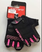 Carraro Small Kısa Parmak Bisiklet Eldiven Siyah Pembe CRO-004F S Beden Bisiklet Eldiveni - 1