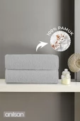 2'li Gri El Havlusu - 50x90 Cm, 225 Gr, %100 Pamuk, Spa Ve Otel Havlusu - 2