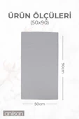 4'lu Greek Gri El Havlusu - 50x90 Cm, 225 Gr, %100 Pamuk, Spa Ve Otel Havlusu - 3